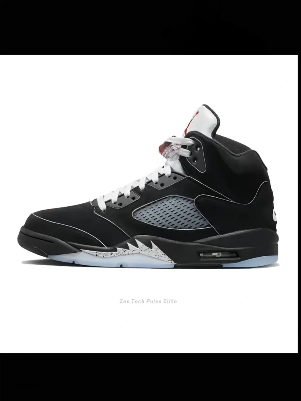 Jordan Black/White/Red Retro Basketball Sneakers
